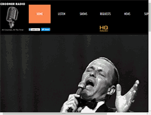 Tablet Screenshot of croonerradio.com